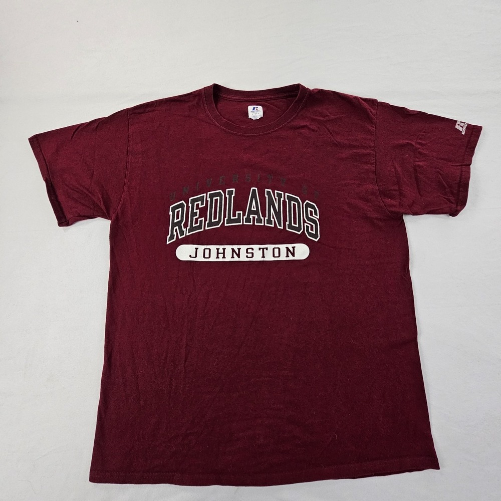 University of Redlands Johnston Russell Maroon Short Sleeve T-Shirt Men's L